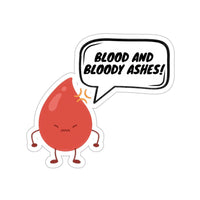 Wheel of Time Sticker - Blood and Bloody Ashes Sticker - Gifts Book Lover - Funny Sticker - Cute Sticker - Journal Sticker - Book Sticker