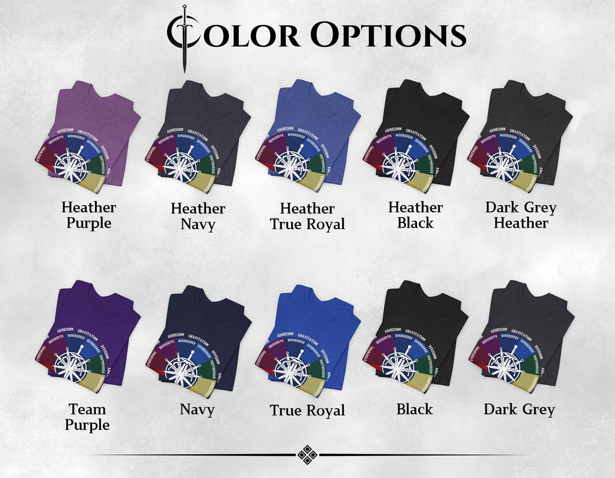 The Knights Radiant Tee Shirt, Fan-Made T-Shirt, Ten Orders of the Cosmere, The Way of Kings, Bookish Gift for Stormlight Archive Lovers