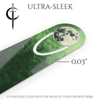 Tress Emerald Sea Bookmarks, Crimson Sea, Midnight Sea, Cosmere Inspired Fan Art, Metal Bookmark.