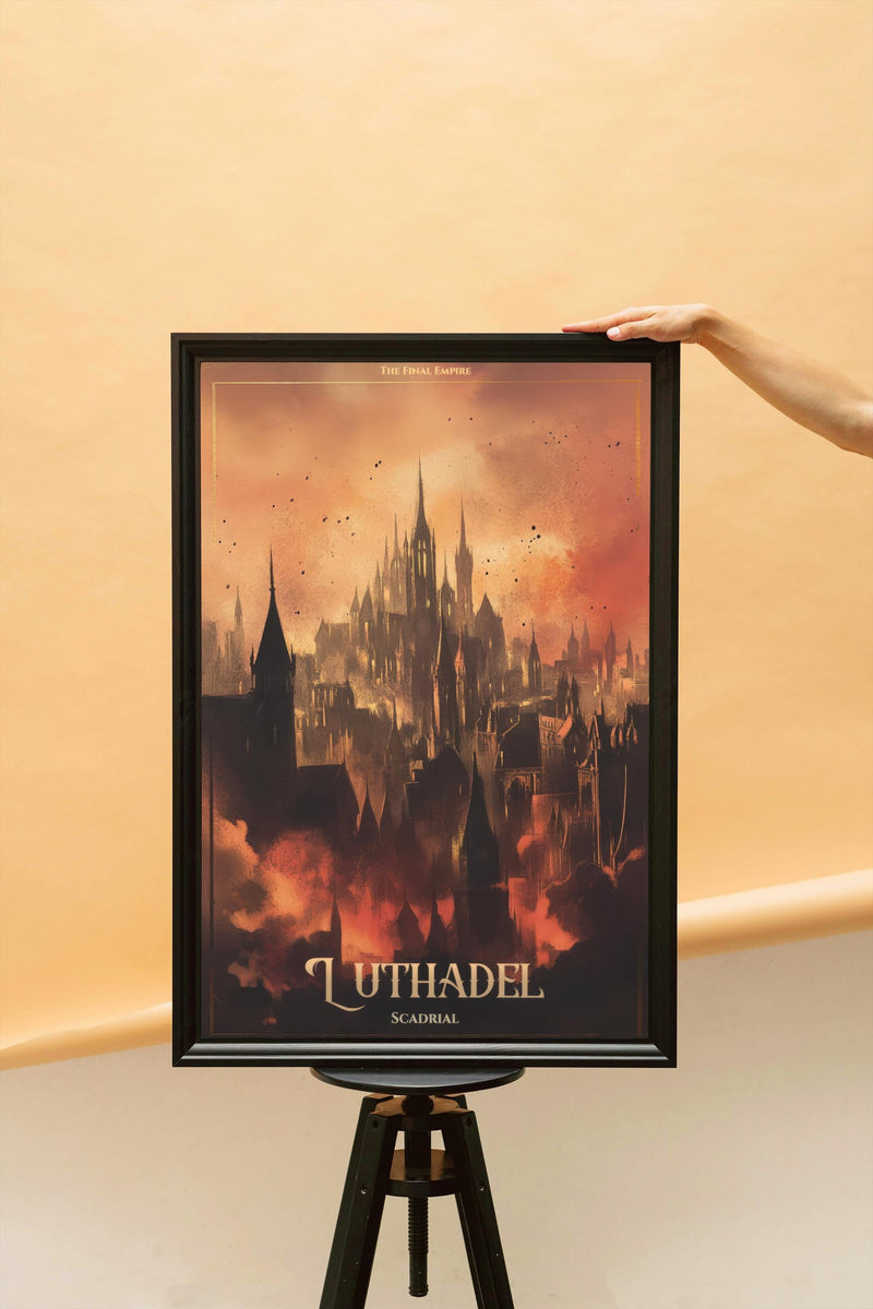 Luthadel Victorian City Landscape Wall Art Print, The Final Empire Decor, Matte Poster, Poster Print, Digital Download