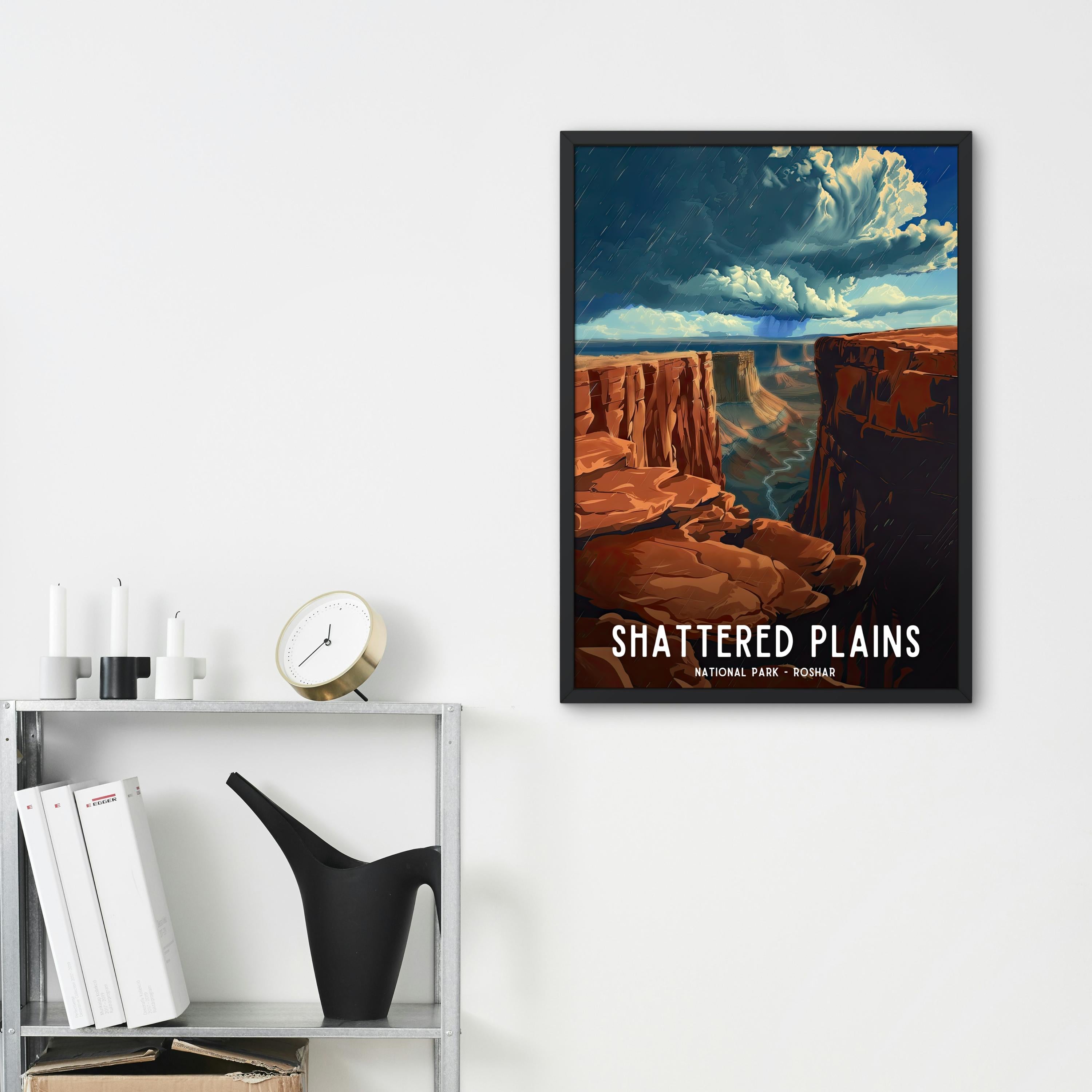Shattered Plains (Stormlight) National Park Poster