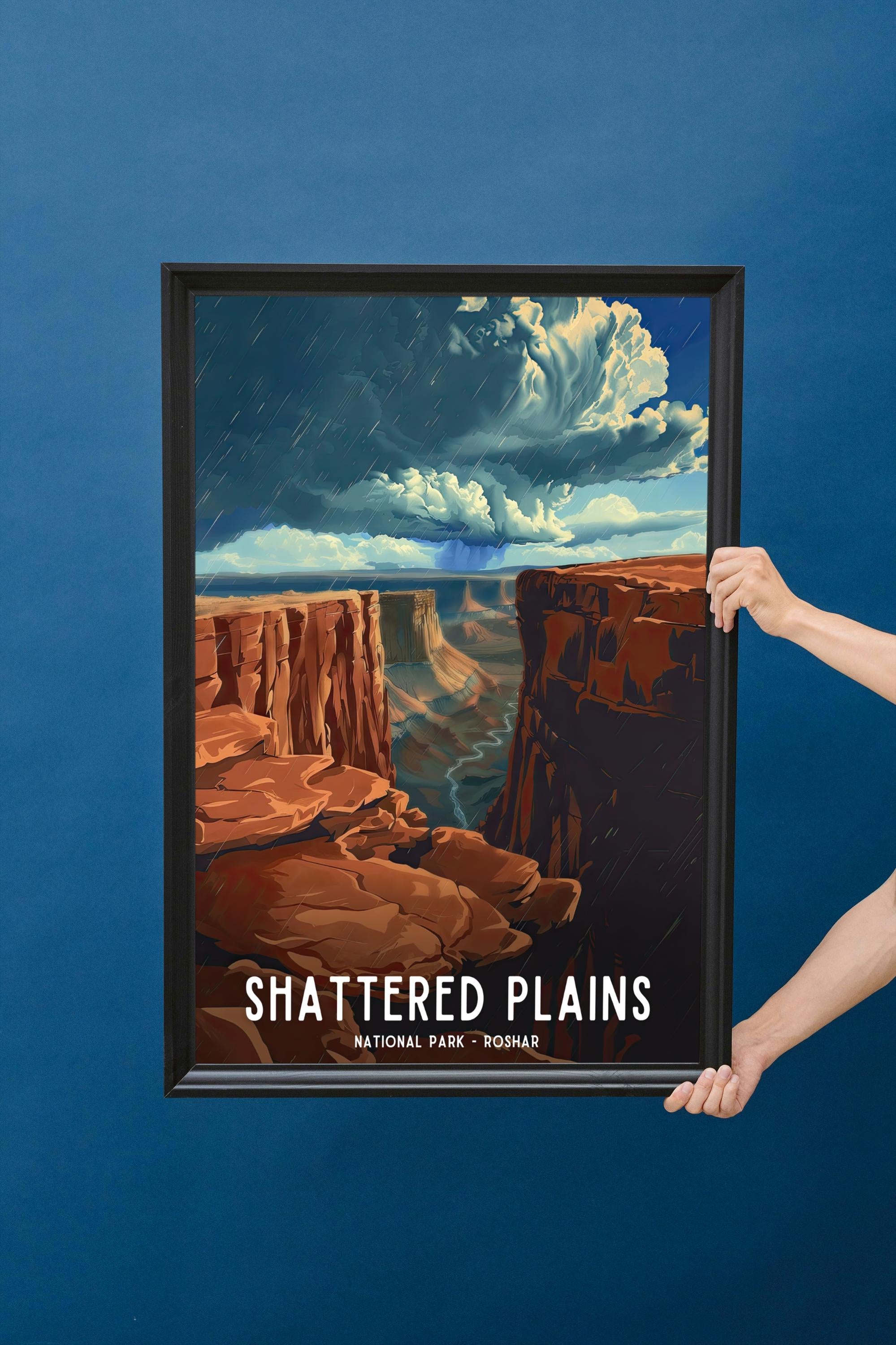 Shattered Plains (Stormlight) National Park Poster