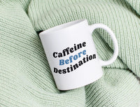 Caffeine before Destination, The Immortal Coffee words, 11oz Stormlight Archive Mug, Cosmere Gift, Inspired by Brandon Sanderson