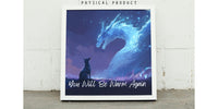 Dog and Dragon Poster, You Will be Warm Again, Stormlight Archive Wall Art, Matte Print, Home Decor, Gift for Book Lover, Fantasy Art