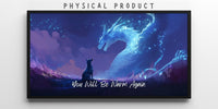 Dog and Dragon Poster, You Will be Warm Again, Stormlight Archive Wall Art, Matte Print, Home Decor, Gift for Book Lover, Fantasy Art